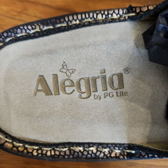 Alegria Carina Bronze Platform Thong Sandals Womens US 7.5/ EU 38 Summer - Picture 4 of 8